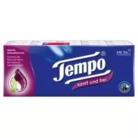 Носові хустинки Tempo Gentle &amp; Free 10 x 9 шт