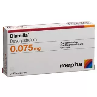 Диамилла 0,075 мг 3 x 28 таблеток покрытых оболочкой