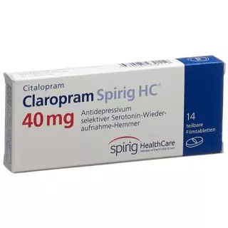 Claropram Spirig HC Filmtable 40 мг 14 шт