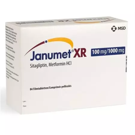 Janumet XR Ret Filmtable 100/1000 мг 3 Fl 28 шт. Janumet XR Ret Filmtable 100/1000 мг 3 Fl 28 шт.