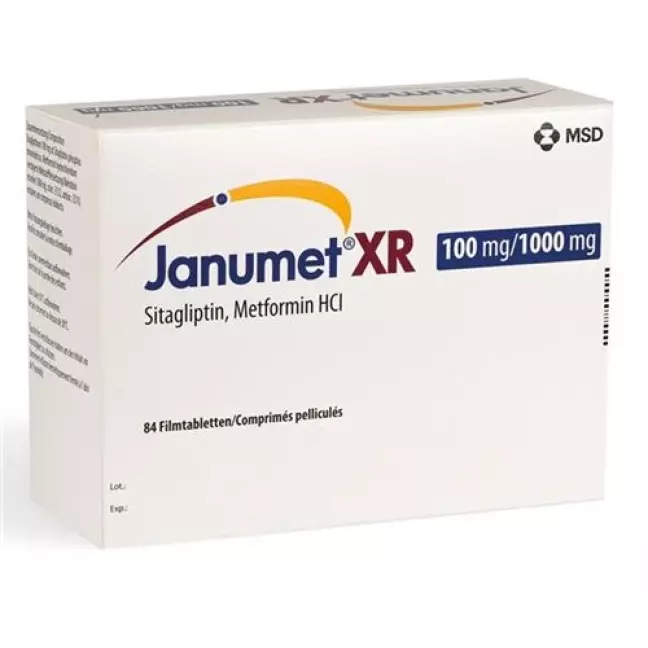 Janumet XR Ret Filmtable 100/1000 мг 3 Fl 28 шт. Janumet XR Ret Filmtable 100/1000 мг 3 Fl 28 шт.