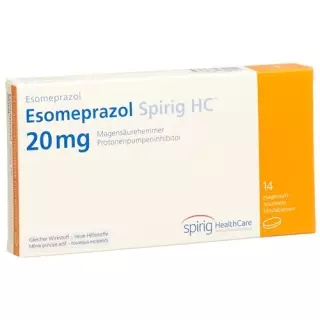 Езомепразол Spirig HC Filmtable 20 мг 14 шт