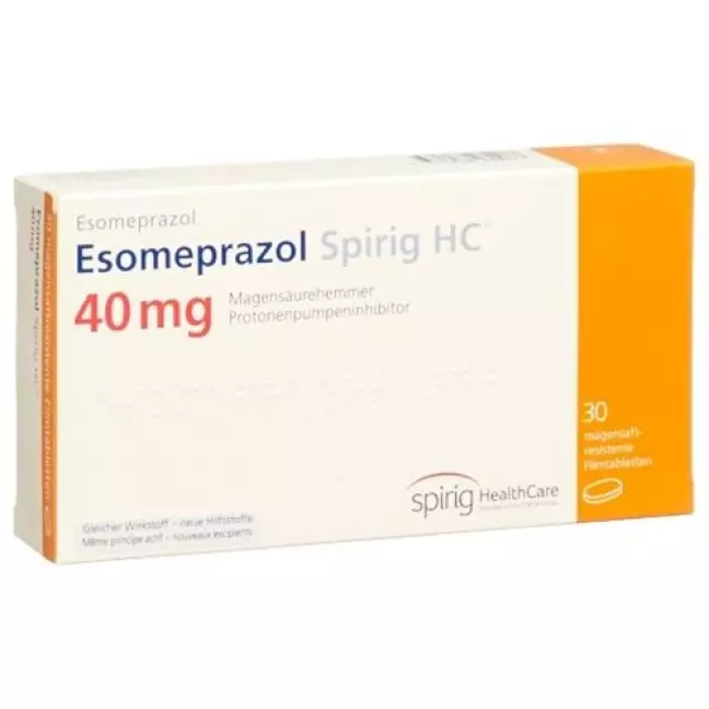 Esomeprazole Spirig HC Filmtable 40 мг 30 шт Esomeprazole Spirig HC Filmtable 40 мг 30 шт