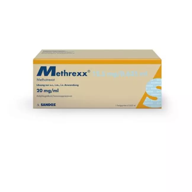 Methrexx Inj Lös 12,5 мг/0,625 мл Ферцпр 0,625 мл Methrexx Inj Lös 12,5 мг/0,625 мл Ферцпр 0,625 мл