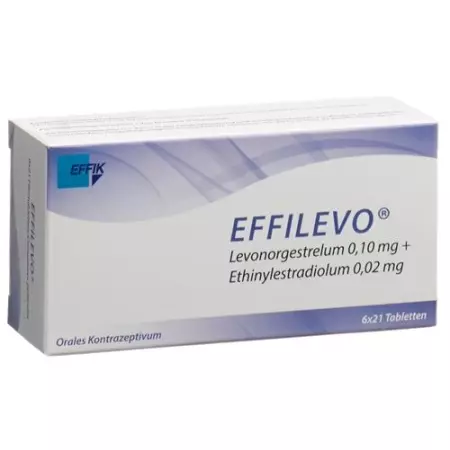 Effilevo плівкова таблетка 0,10 мг/0,02 мг 6 х 21 шт Effilevo плівкова таблетка 0,10 мг/0,02 мг 6 х 21 шт