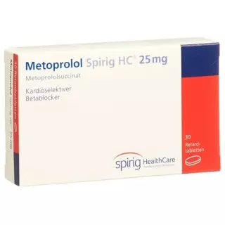 Metoprolol Spirig HC Ret Filmtabl 25 мг 30 шт
