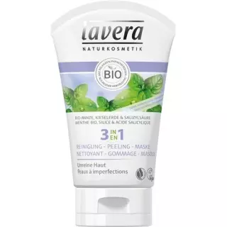 Очищаюча маска-пілінг Lavera 3в1 125 мл