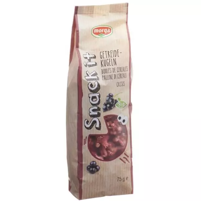 Morga Snack It Getreidekugeln Cassis Bio 75г Morga Snack It Getreidekugeln Cassis Bio 75г
