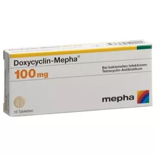 Доксициклін-Мефа таблетки 100 мг 20 шт