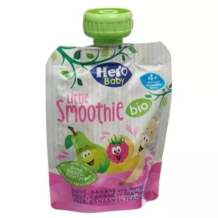 Hero Baby Organic Smoothie Pear Banana Raspberry Bag 90 г