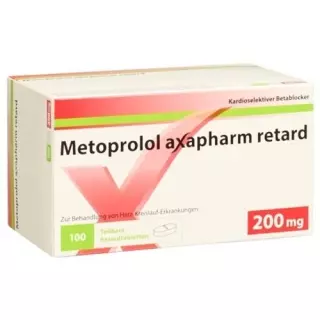 Метопролол Аксафарм Рет таблетки 200 мг 100 шт