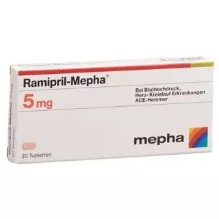 Рамиприл Мефа 5 мг 20 таблеток