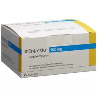 Entresto плівка таблетки 100 мг 168 шт