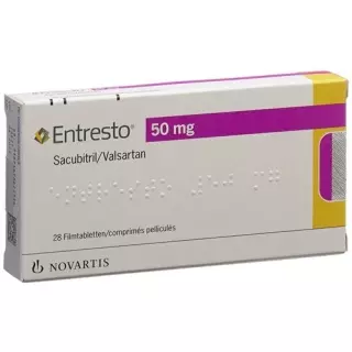 Entresto плівка таблетки 50 мг 28 шт