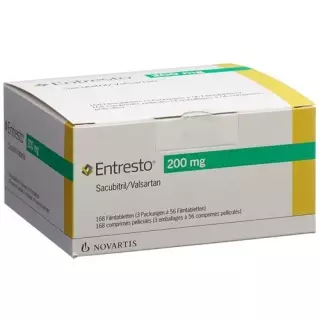 Entresto плівка таблетки 200 мг 168 шт