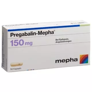 Прегабалін-Мефа капсули 150 мг 56 шт