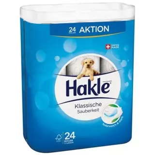 Туалетний папір Hakle Classic Cleanness білий FSC 24 шт