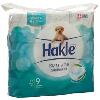 Туалетний папір Hakle Classic Clean Blue FSC 9 шт