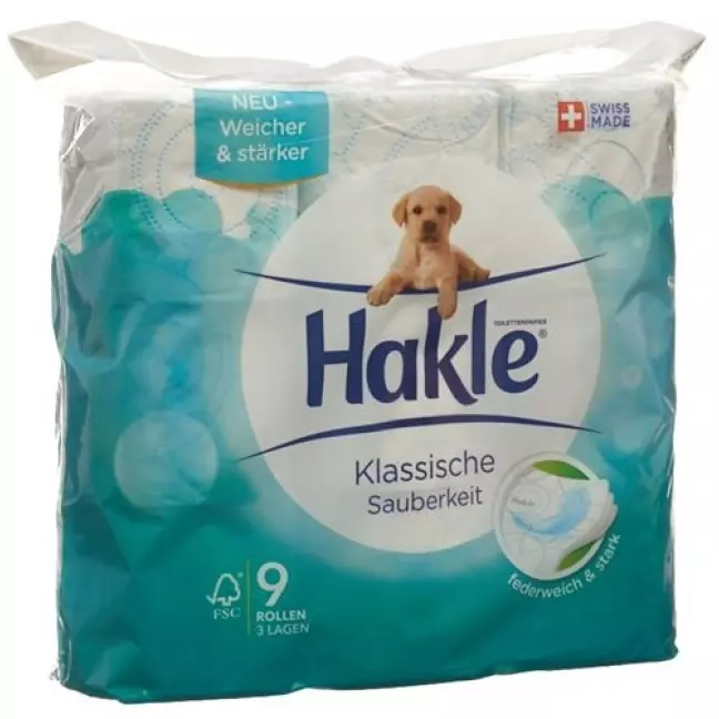 Hakle Klassische Sauberkeit Blau FSC 9 штук Hakle Klassische Sauberkeit Blau FSC 9 штук