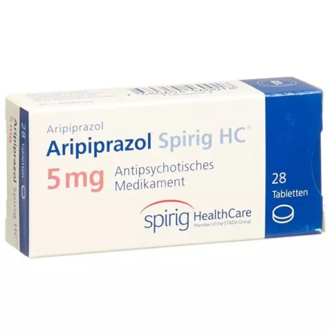 Aripiprazole Spirig HC таблетки 5 мг 28 шт Aripiprazole Spirig HC таблетки 5 мг 28 шт