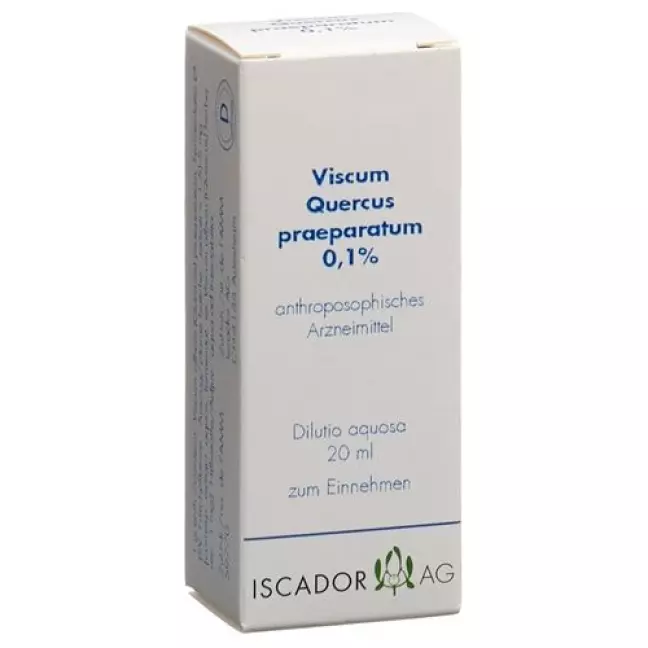 Iscador Viscum Quercus praeparatum 0,1% Dilutio aquosa 20 мл