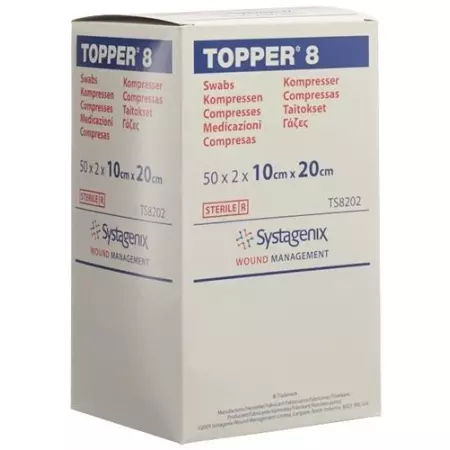 Topper 8 Einmal-Kompressen 10x20см стерильный 50 пакетиков a 2 штуки
