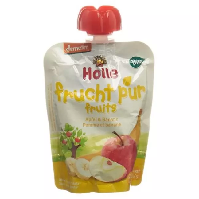 Holle Pouchy Apfel mit Banane 90г