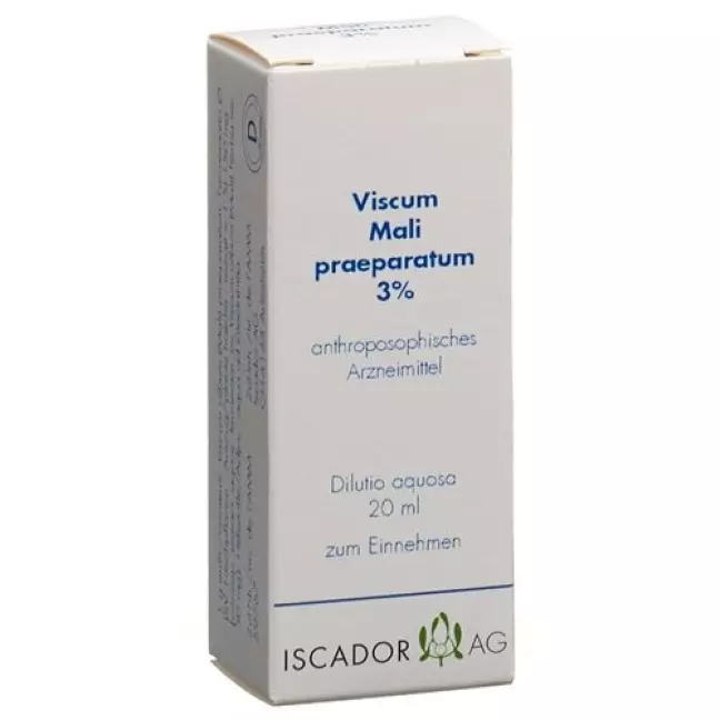 Iscador Viscum Mali praeparatum 3% Dilutio aquosa 20 мл Iscador Viscum Mali praeparatum 3% Dilutio aquosa 20 мл