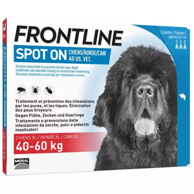 Frontline Spot On Dog XL List D 3 x 4,02 мл
