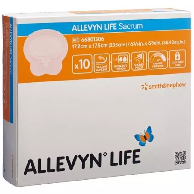 Allevyn Life Silik-Schaumv 17.2x17.5см Sacr 10 штук Allevyn Life Silik-Schaumv 17.2x17.5см Sacr 10 штук
