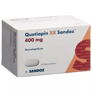 Кветіапін XR Sandoz Ret таблетки 400 мг 100 шт