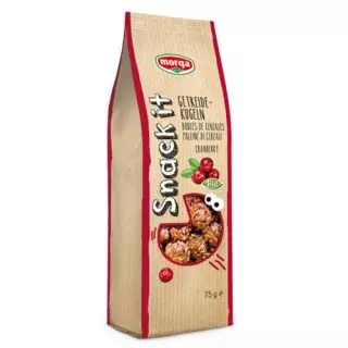 Зернові кульки Morga Snack it Cranberry Organic 75 г