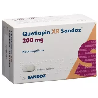 Кветіапін XR Sandoz Ret таблетки 200 мг 60 шт
