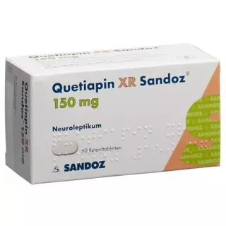 Кветіапін XR Sandoz Ret таблетки 150 мг 60 шт