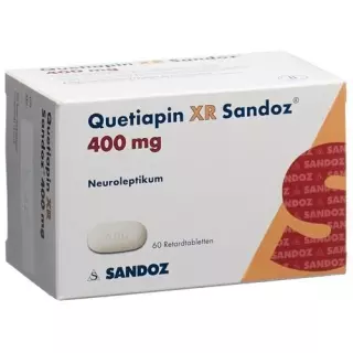 Кветіапін XR Sandoz Ret таблетки 400 мг 60 шт