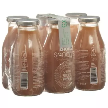 Biotta SmooTea Абрикос Яблуко М'ята 6 x 0,25 л Biotta SmooTea Абрикос Яблуко М'ята 6 x 0,25 л