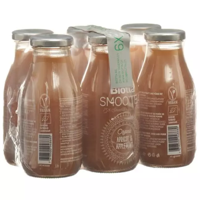 Biotta SmooTea Абрикос Яблуко М'ята 6 x 0,25 л Biotta SmooTea Абрикос Яблуко М'ята 6 x 0,25 л