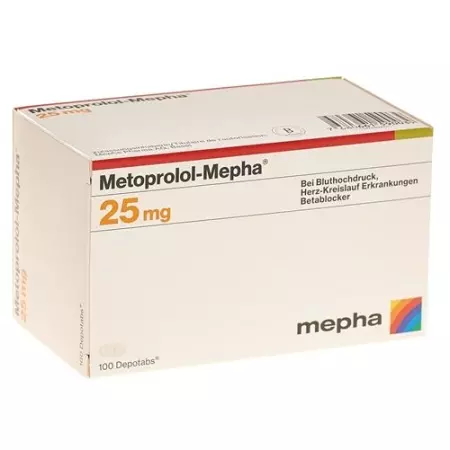 Метопролол-Мефа Депотабс 25 мг 100 шт Метопролол-Мефа Депотабс 25 мг 100 шт