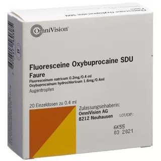 Флуоресцеїн Оксибупрокаїн SDU Фор 0,4% 20 х 0,4 мл
