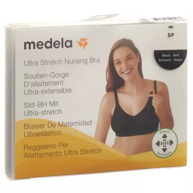 Бюстгальтер для вагітних і годуючих Medela S чорний Бюстгальтер для вагітних і годуючих Medela S чорний