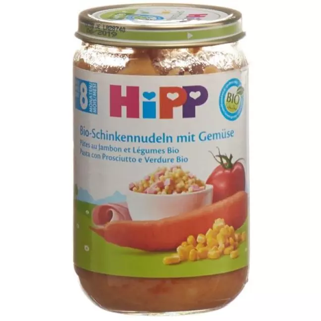 Локшина Hipp органічна шинка з овочами 8 місяців (нова) 220 г Локшина Hipp органічна шинка з овочами 8 місяців (нова) 220 г