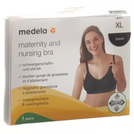 Бюстгальтер Medela для вагітних і годуючих XL чорний Бюстгальтер Medela для вагітних і годуючих XL чорний