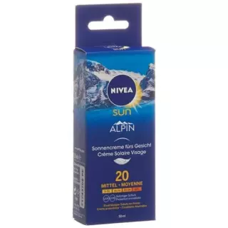 Сонцезахисний крем для обличчя Nivea Sun Alpin SPF 20 50 мл