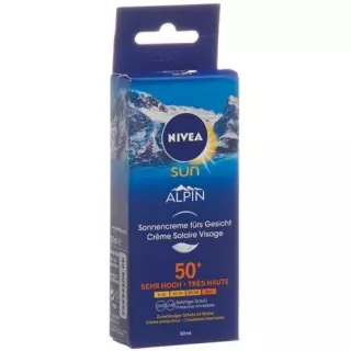 Сонцезахисний крем для обличчя Nivea Sun Alpin SPF 50+ 50 мл