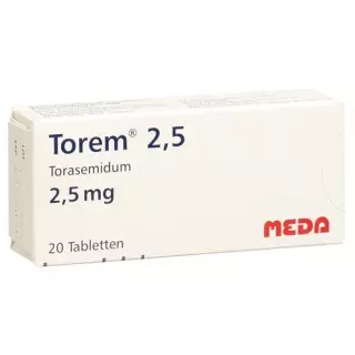 Торем таблетки 2,5 мг 20 шт