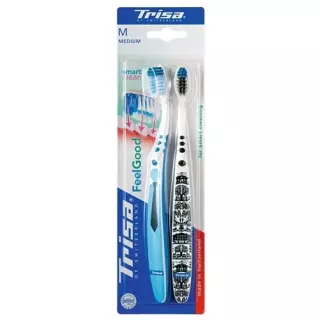 Trisa Feelgood Smart Clean зубная щётка Duo Medium