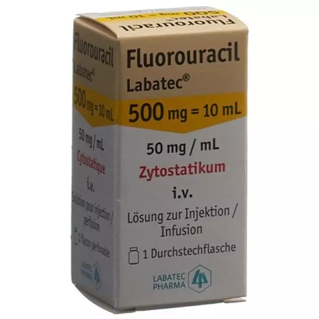 Fluorouracil Labatec Inj Lös 500 мг/10 мл Діаметр 10 мл Fluorouracil Labatec Inj Lös 500 мг/10 мл Діаметр 10 мл