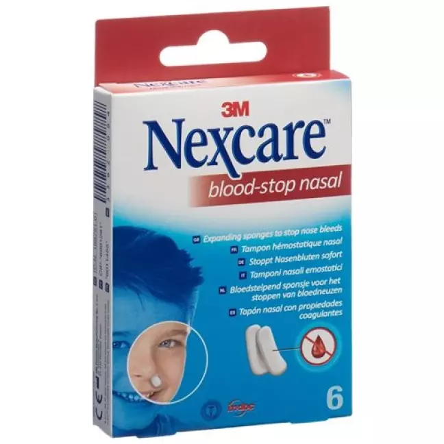 3M Nexcare Blood Stop Назальні пробки 6 шт 3M Nexcare Blood Stop Назальні пробки 6 шт