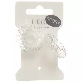 Гумки для волосся Herba Sport ø3,8 см прозорі 2 шт