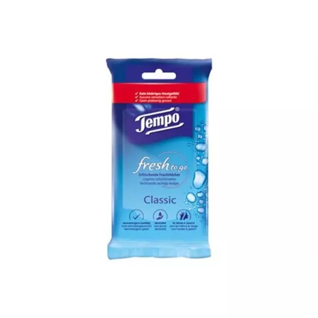 Вологі серветки Tempo Fresh to go Classic 10 шт